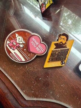 Star Wars Disney Pins - Valentines Yoda Pin and Solo Movie Pin